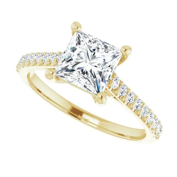 Accented Infinity-Inspired Engagement Ring Image 5 Jimmy Smith Jewelers Decatur, AL