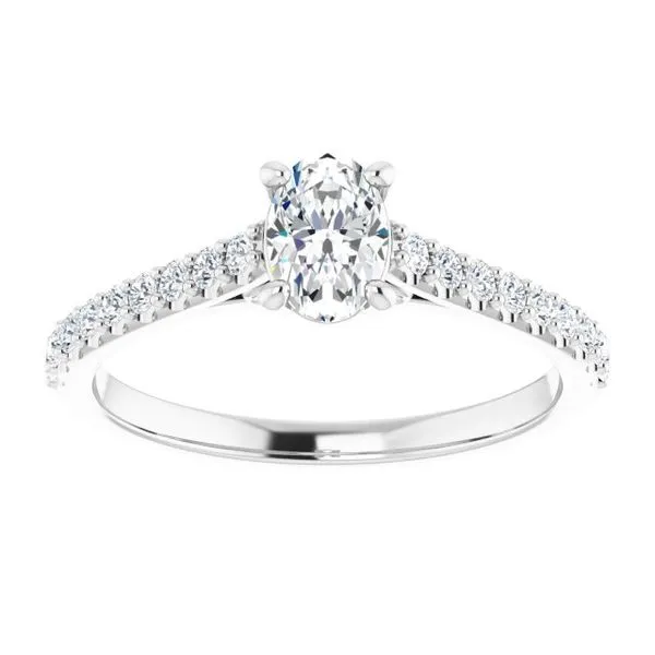 Accented Infinity-Inspired Engagement Ring Image 3 Don's Jewelry & Design Washington, IA
