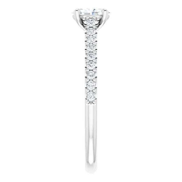 Accented Infinity-Inspired Engagement Ring Image 4 Jimmy Smith Jewelers Decatur, AL