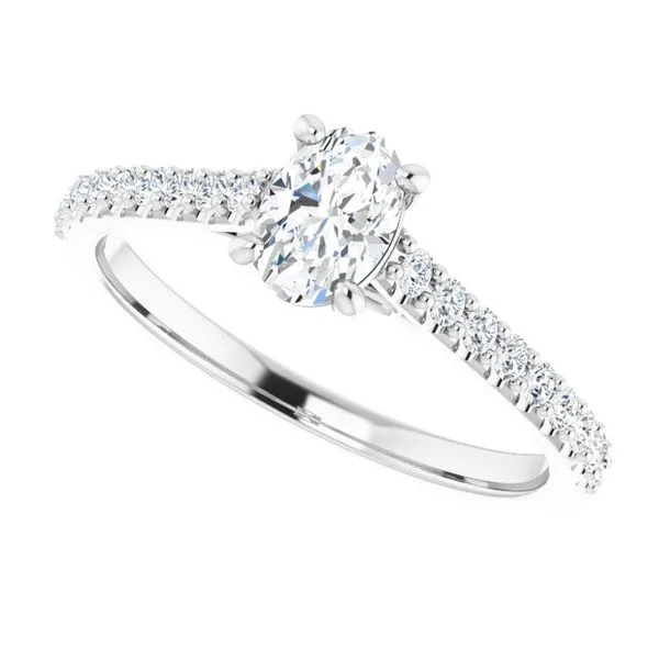 Accented Infinity-Inspired Engagement Ring Image 5 Futer Bros Jewelers York, PA