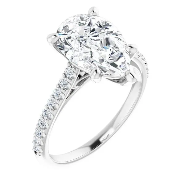 Accented Infinity-Inspired Engagement Ring Futer Bros Jewelers York, PA