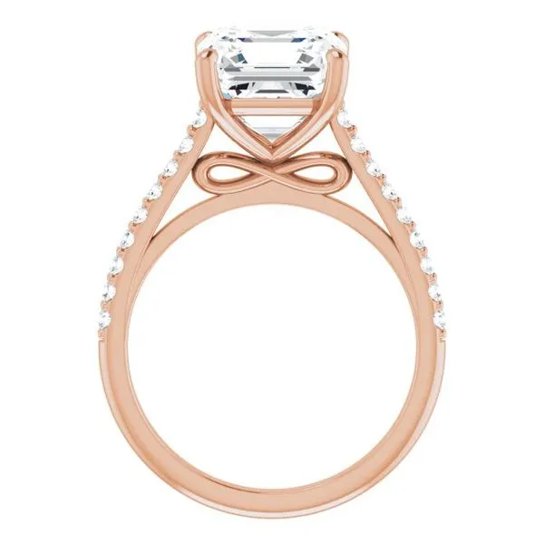 Accented Infinity-Inspired Engagement Ring Image 2 Don's Jewelry & Design Washington, IA