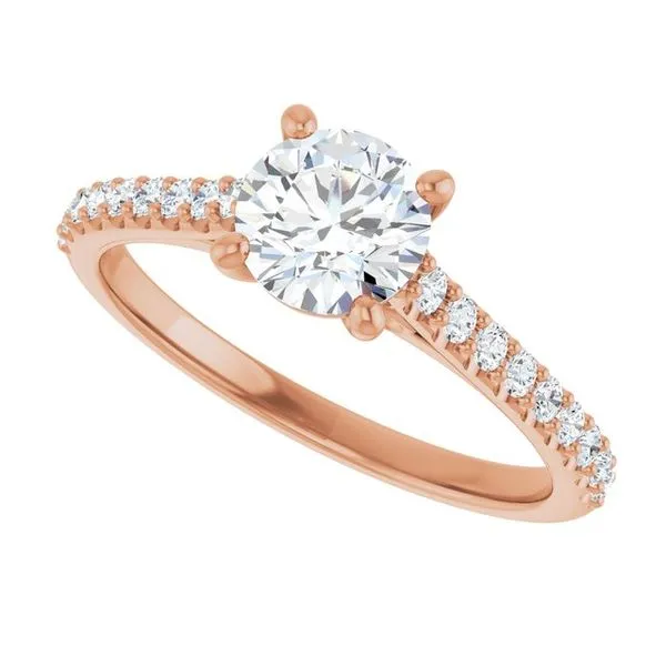 Accented Infinity-Inspired Engagement Ring Image 5 Northwood Jewelers Northwood, OH