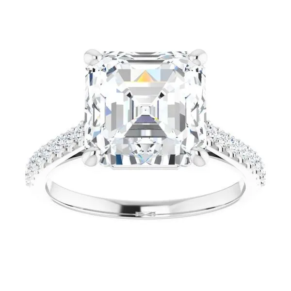 Accented Infinity-Inspired Engagement Ring Image 3 Raleigh Diamond Fine Jewelry Raleigh, NC