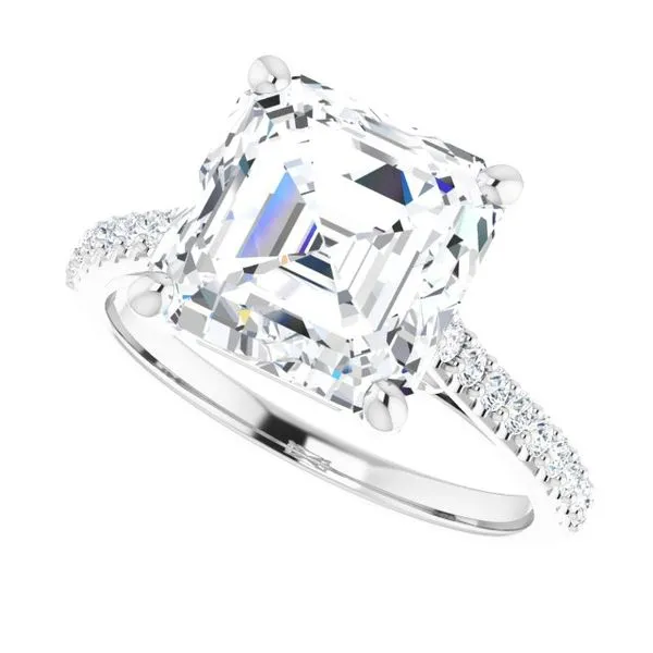 Accented Infinity-Inspired Engagement Ring Image 5 JF Jones Jewelers Rochester, NY