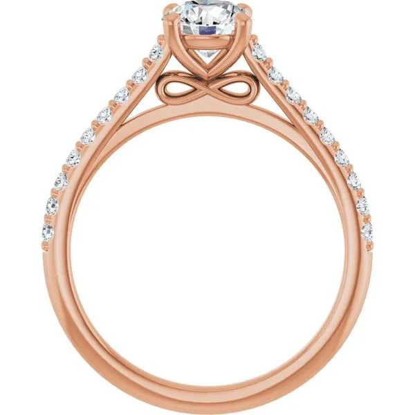 Accented Infinity-Inspired Engagement Ring Image 2 Don's Jewelry & Design Washington, IA