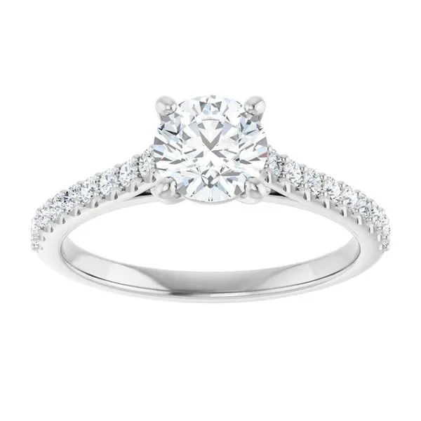 Accented Infinity-Inspired Engagement Ring Image 3 Raleigh Diamond Fine Jewelry Raleigh, NC