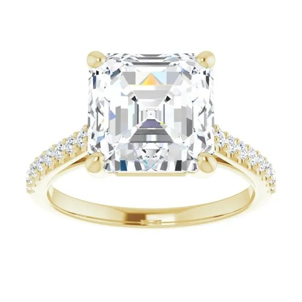 Accented Infinity-Inspired Engagement Ring Image 3 Don's Jewelry & Design Washington, IA