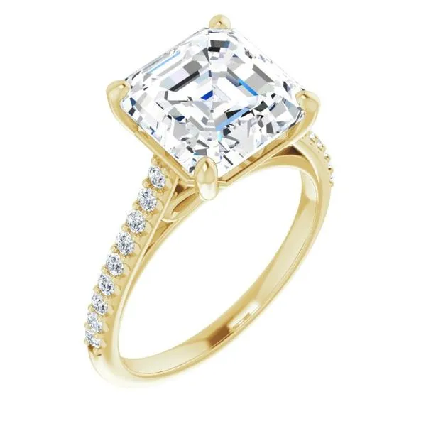 Accented Infinity-Inspired Engagement Ring J. Thomas Jewelers Rochester Hills, MI