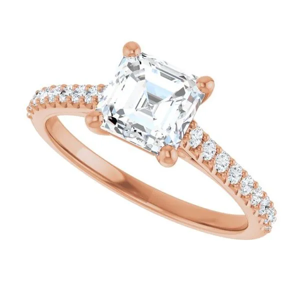 Accented Infinity-Inspired Engagement Ring Image 5 Raleigh Diamond Fine Jewelry Raleigh, NC