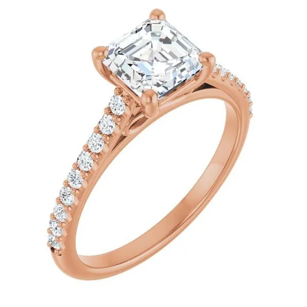 Accented Infinity-Inspired Engagement Ring Don's Jewelry & Design Washington, IA