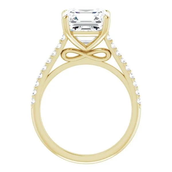 Accented Infinity-Inspired Engagement Ring Image 2 Don's Jewelry & Design Washington, IA