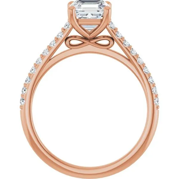 Accented Infinity-Inspired Engagement Ring Image 2 Mark Jewellers La Crosse, WI