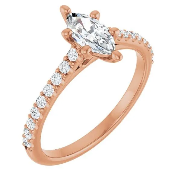 Accented Infinity-Inspired Engagement Ring J. Thomas Jewelers Rochester Hills, MI