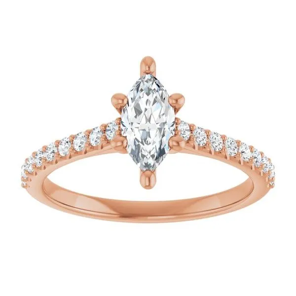 Accented Infinity-Inspired Engagement Ring Image 3 J. Thomas Jewelers Rochester Hills, MI