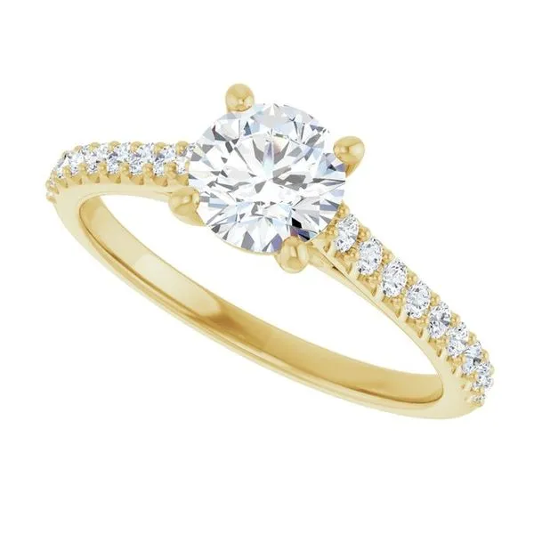 Accented Infinity-Inspired Engagement Ring Image 5 Raleigh Diamond Fine Jewelry Raleigh, NC