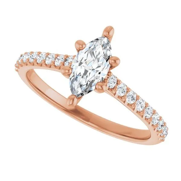 Accented Infinity-Inspired Engagement Ring Image 5 JF Jones Jewelers Rochester, NY