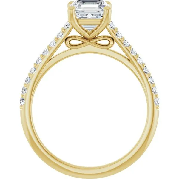 Accented Infinity-Inspired Engagement Ring Image 2 Don's Jewelry & Design Washington, IA