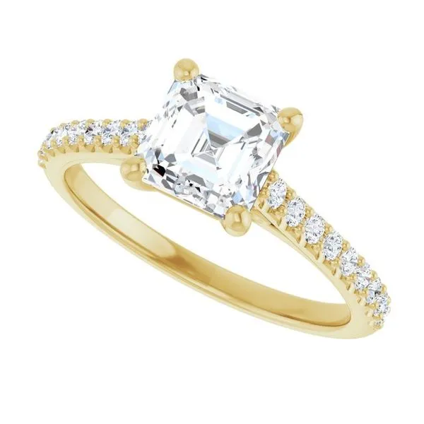 Accented Infinity-Inspired Engagement Ring Image 5 Clater Jewelers Louisville, KY