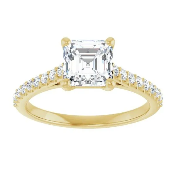 Accented Infinity-Inspired Engagement Ring Image 3 JF Jones Jewelers Rochester, NY