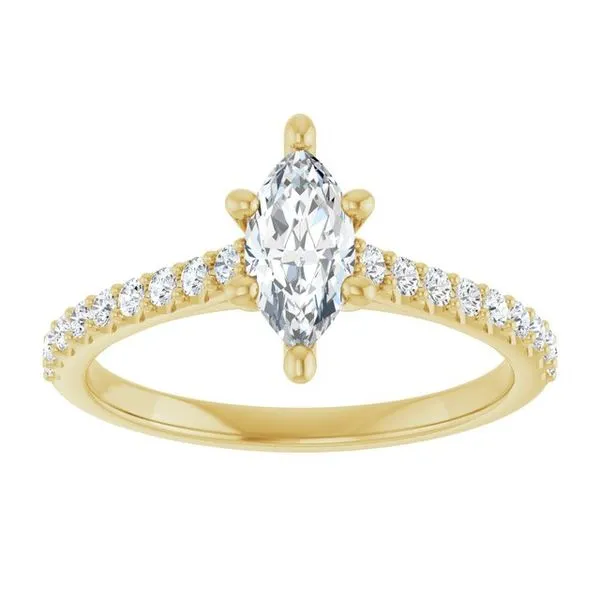 Accented Infinity-Inspired Engagement Ring Image 3 Jimmy Smith Jewelers Decatur, AL