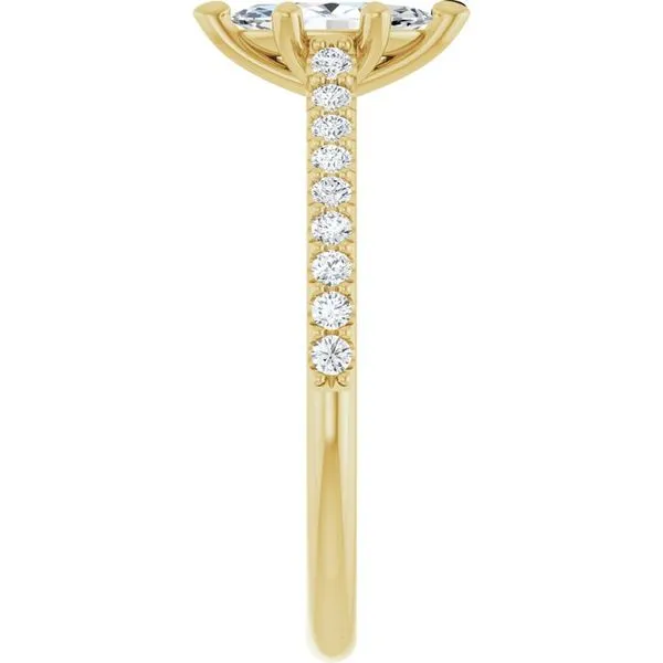 Accented Infinity-Inspired Engagement Ring Image 4 Northwood Jewelers Northwood, OH