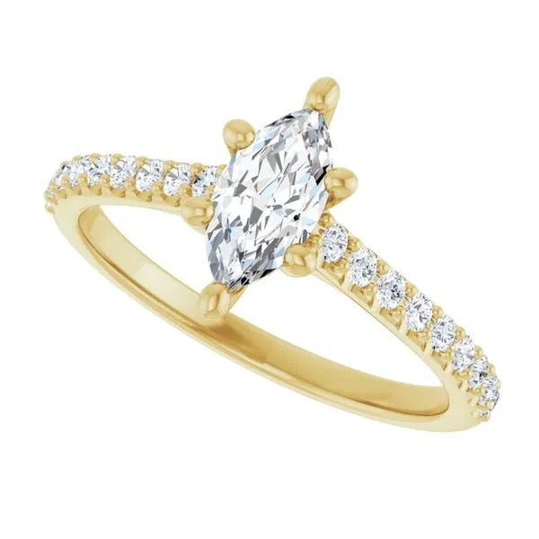 Accented Infinity-Inspired Engagement Ring Image 5 Futer Bros Jewelers York, PA