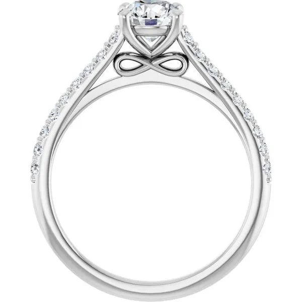 Accented Infinity-Inspired Engagement Ring Image 2 Mark Jewellers La Crosse, WI