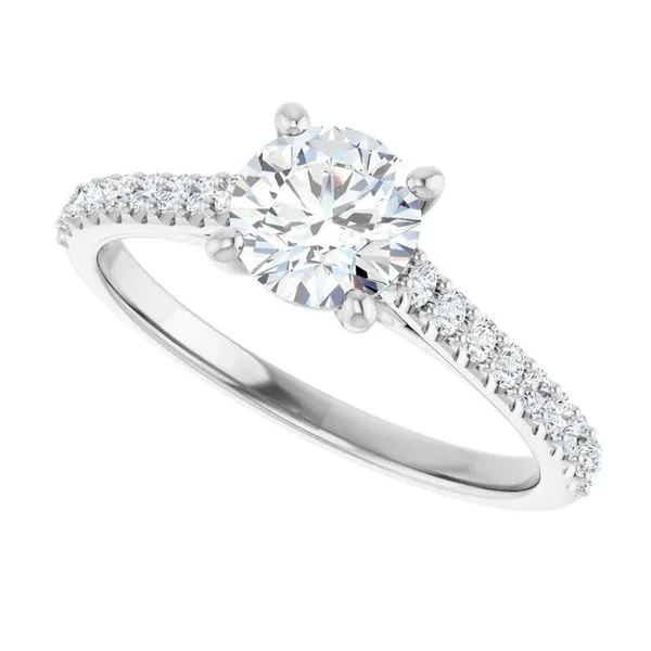 Accented Infinity-Inspired Engagement Ring Image 5 Arezzo Jewelers Elmwood Park, IL