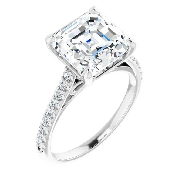 Accented Infinity-Inspired Engagement Ring Northwood Jewelers Northwood, OH