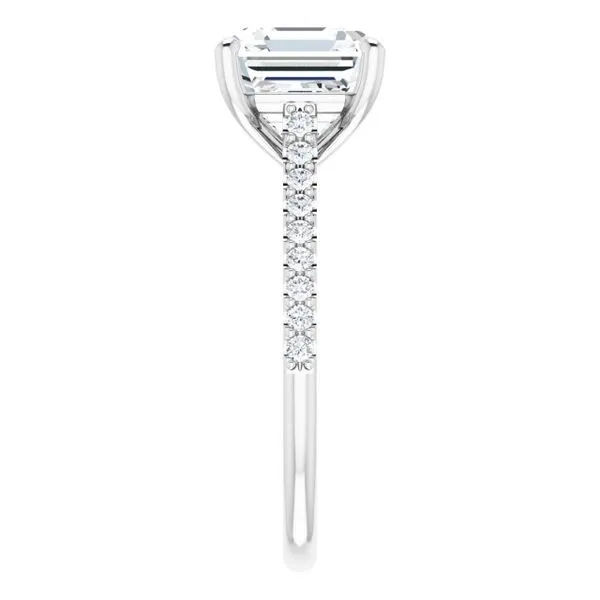 Accented Infinity-Inspired Engagement Ring Image 4 Clater Jewelers Louisville, KY