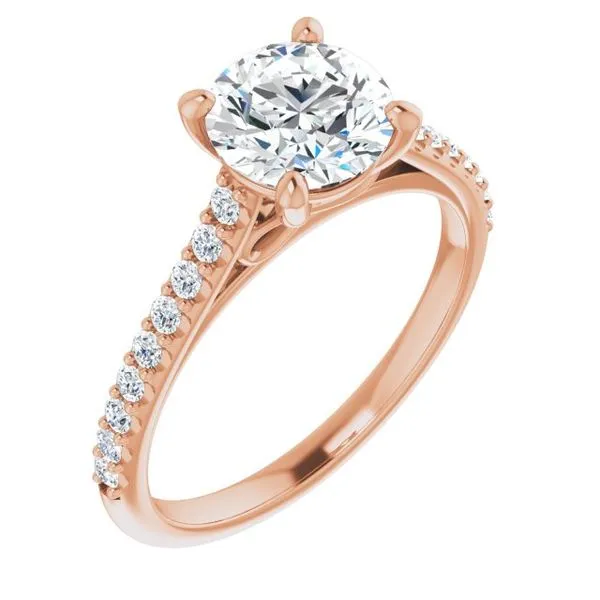 Accented Infinity-Inspired Engagement Ring Don's Jewelry & Design Washington, IA