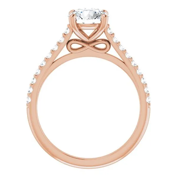 Accented Infinity-Inspired Engagement Ring Image 2 The Jewelry Source El Segundo, CA