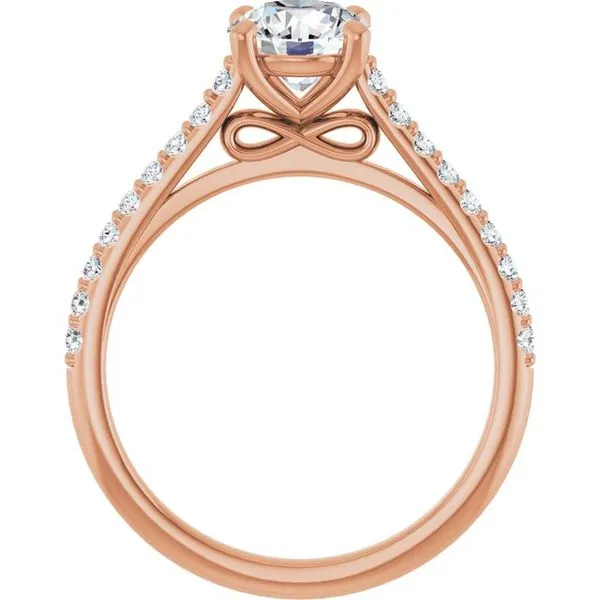 Accented Infinity-Inspired Engagement Ring Image 2 Vulcan's Forge LLC KANSAS CITY, MO