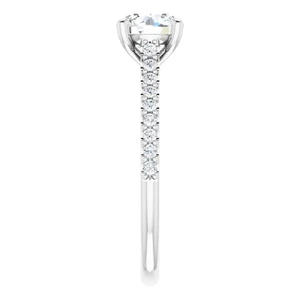 Accented Infinity-Inspired Engagement Ring Image 4 The Jewelry Source El Segundo, CA