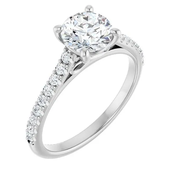 Accented Infinity-Inspired Engagement Ring Jimmy Smith Jewelers Decatur, AL