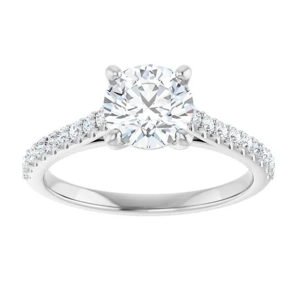 Accented Infinity-Inspired Engagement Ring Image 3 Mark Jewellers La Crosse, WI