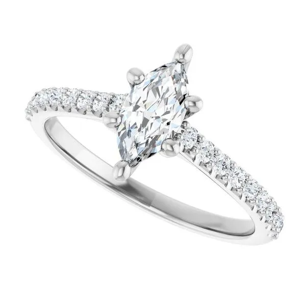 Accented Infinity-Inspired Engagement Ring Image 5 House of Silva Wooster, OH