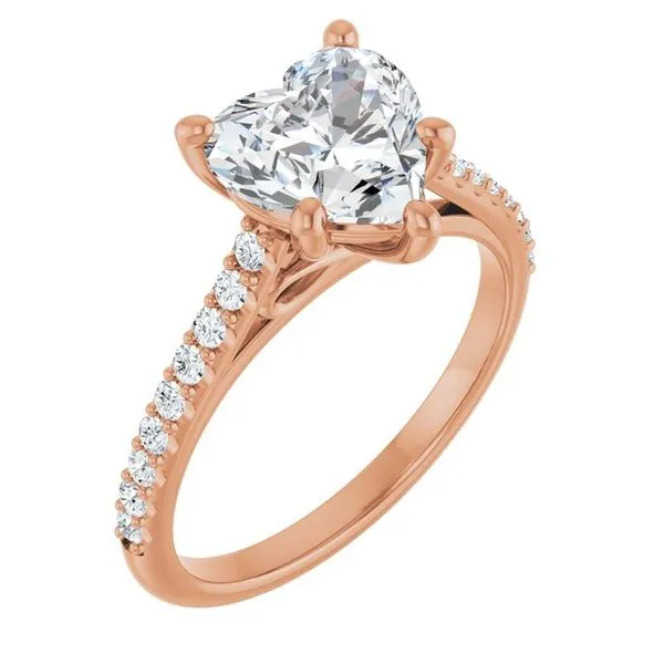 Accented Infinity-Inspired Engagement Ring JF Jones Jewelers Rochester, NY