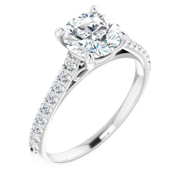 Accented Infinity-Inspired Engagement Ring The Jewelry Source El Segundo, CA
