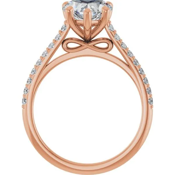 Accented Infinity-Inspired Engagement Ring Image 2 Don's Jewelry & Design Washington, IA