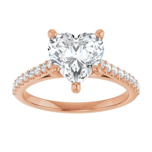 Accented Infinity-Inspired Engagement Ring Image 3 Don's Jewelry & Design Washington, IA