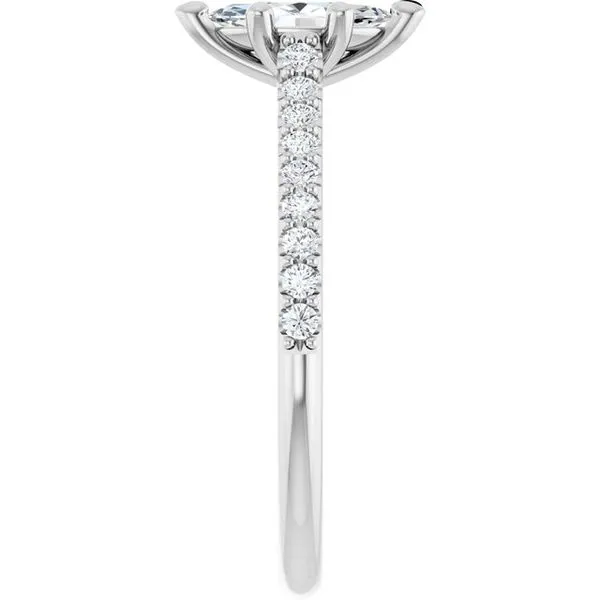 Accented Infinity-Inspired Engagement Ring Image 4 J. West Jewelers Round Rock, TX