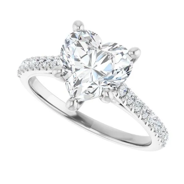 Accented Infinity-Inspired Engagement Ring Image 5 Don's Jewelry & Design Washington, IA