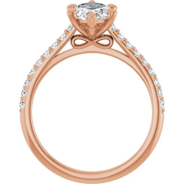 Accented Infinity-Inspired Engagement Ring Image 2 Vulcan's Forge LLC KANSAS CITY, MO