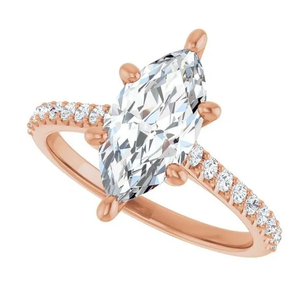 Accented Infinity-Inspired Engagement Ring Image 5 Vulcan's Forge LLC KANSAS CITY, MO