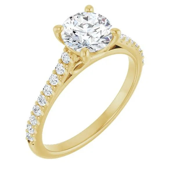 Accented Infinity-Inspired Engagement Ring J. Thomas Jewelers Rochester Hills, MI