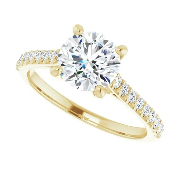 Accented Infinity-Inspired Engagement Ring Image 5 Jimmy Smith Jewelers Decatur, AL