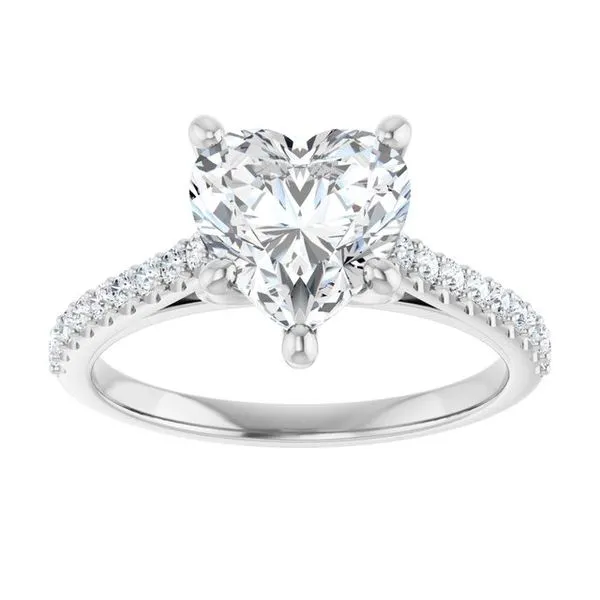 Accented Infinity-Inspired Engagement Ring Image 3 Clater Jewelers Louisville, KY