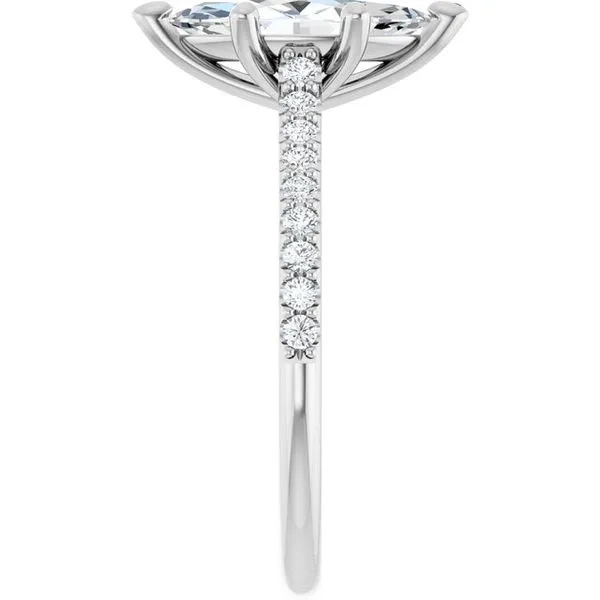 Accented Infinity-Inspired Engagement Ring Image 4 Raleigh Diamond Fine Jewelry Raleigh, NC